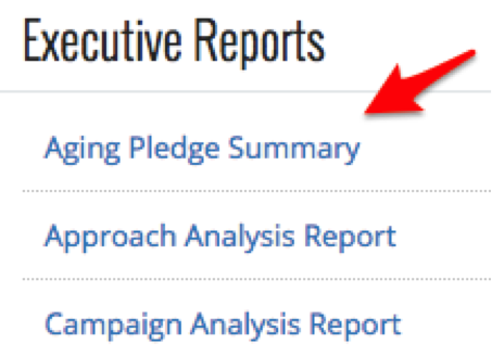 eTapestry Executive Standard Reports