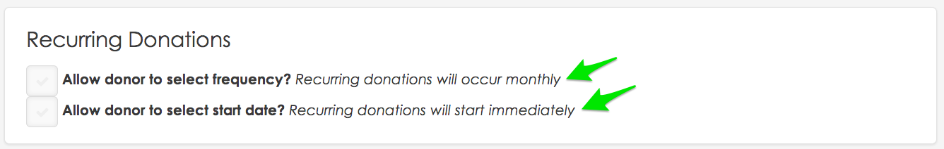 Bloomerang Widget Set Recurring Donation | Sidekick Solutions